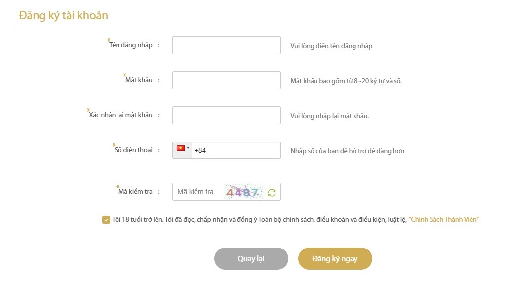 Đăng ký tài khoản Lixi88 để ghi lô đề online