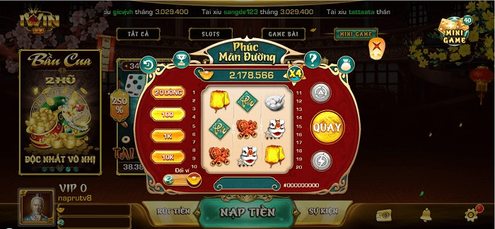 Nổ hũ Phúc mãn đường tại Iwin club