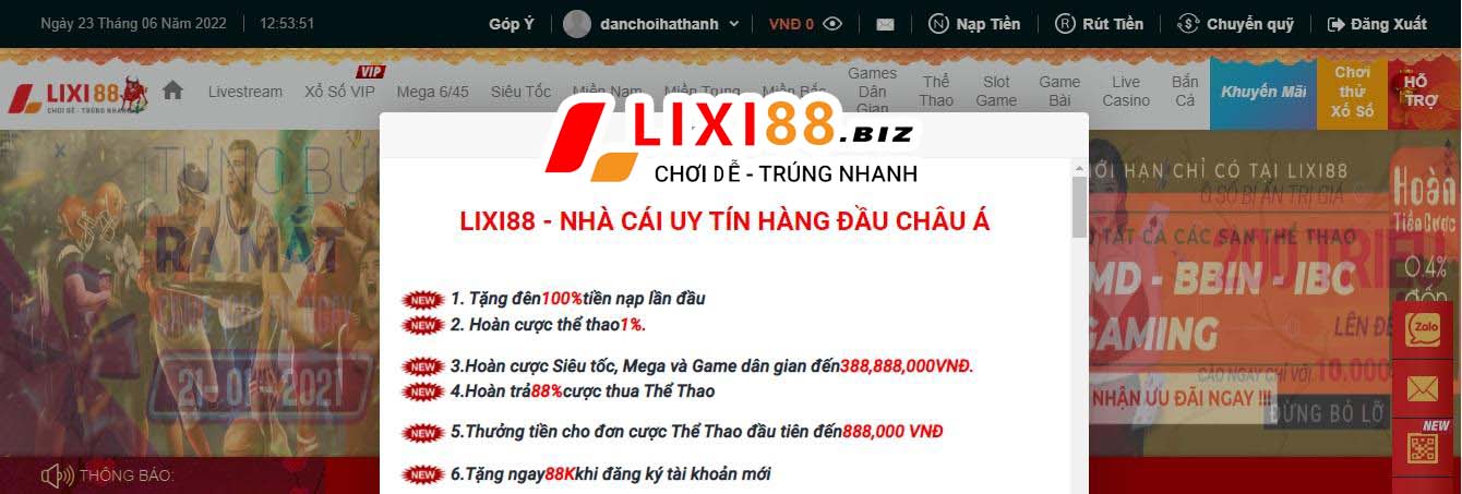 đăng ký lixi88