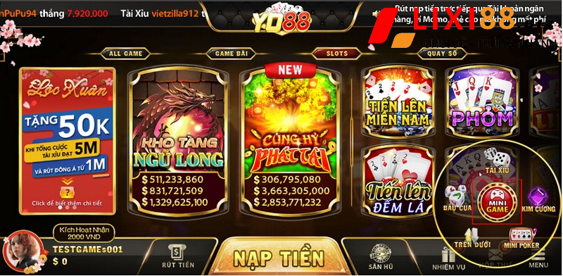 Chơi minigame đơn giản nhận thưởng lớn