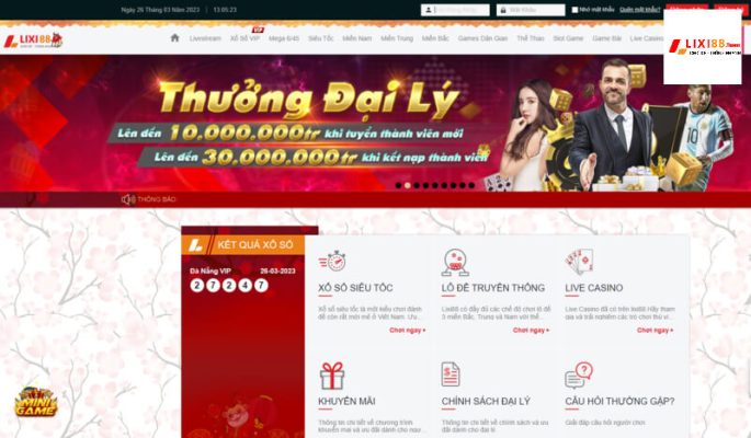 Bước 1. Truy cập website Lixi88