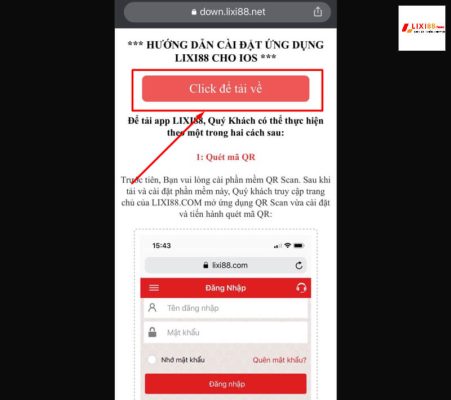Hướng dẫn tải về iOS