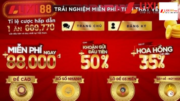 Ưu đãi hấp dẫn khi cá cược tại nhà cái trực tuyến Lixi88