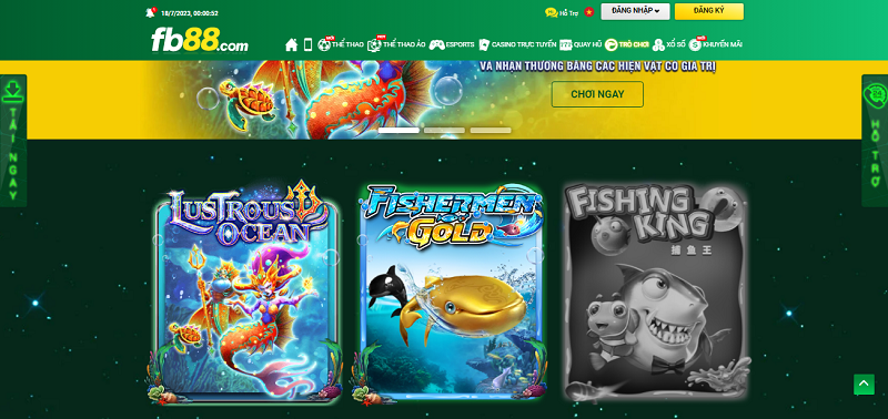 Bắn cá fb88 hấp dẫn nhiều bet thủ cá cược