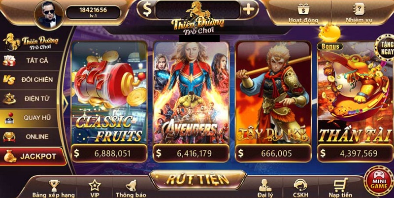 Chuyên mục trò chơi quay hũ đồ sộ của cổng game tdtc