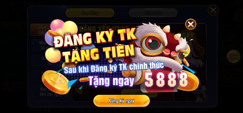 Đăng ký tặng tiền liền ngay tại 8us