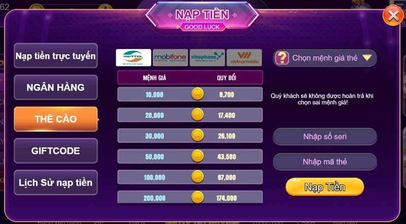 Giao dịch tại vb777 nhanh chóng và nhiều phương thức thanh toán