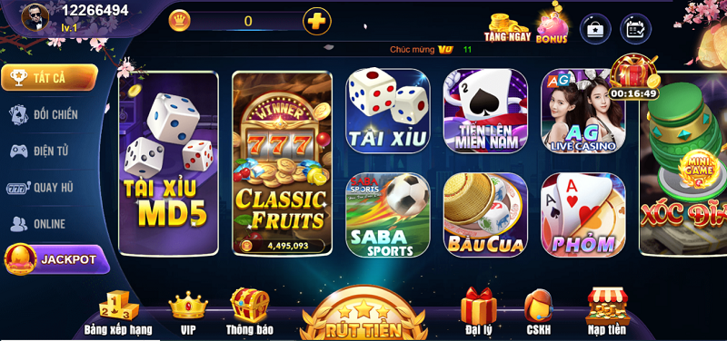 Nhiều game bài hấp dẫn tại 8us