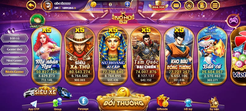 Vô vàn những tựa game hấp dẫn được nhiều cược lựa chọn